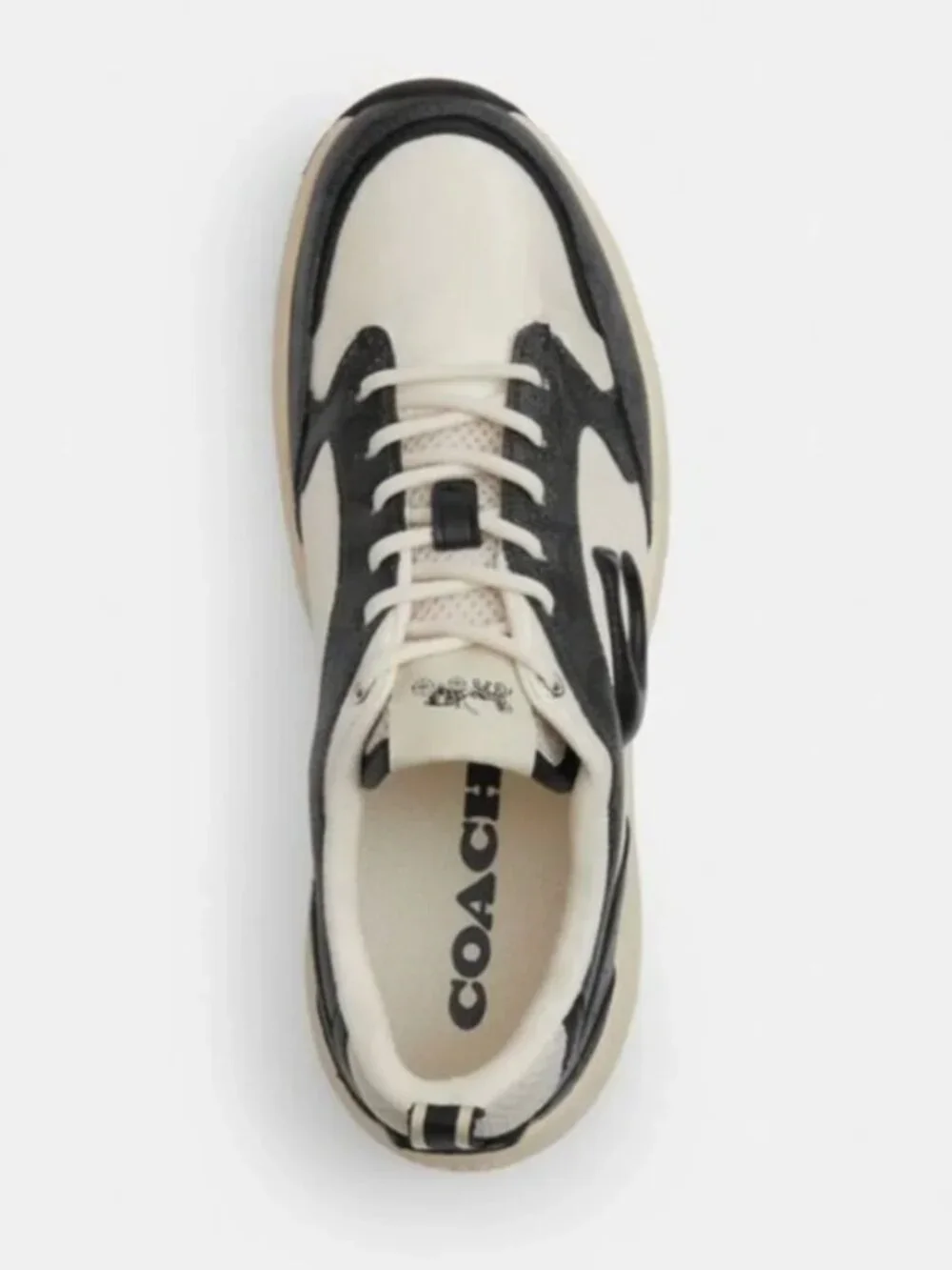 New! Coach Strider Sneaker in Signature Canvas, Style CY242 in Charcoal 8.5